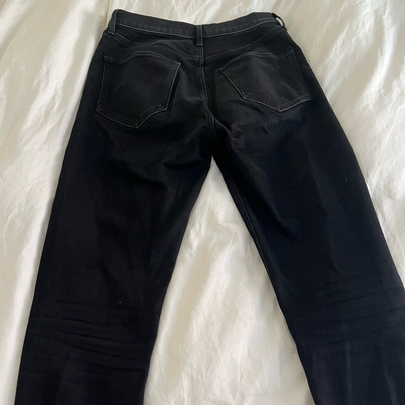 Agolde High Rise Crop jeans in black pepper - Picture 2 of 3